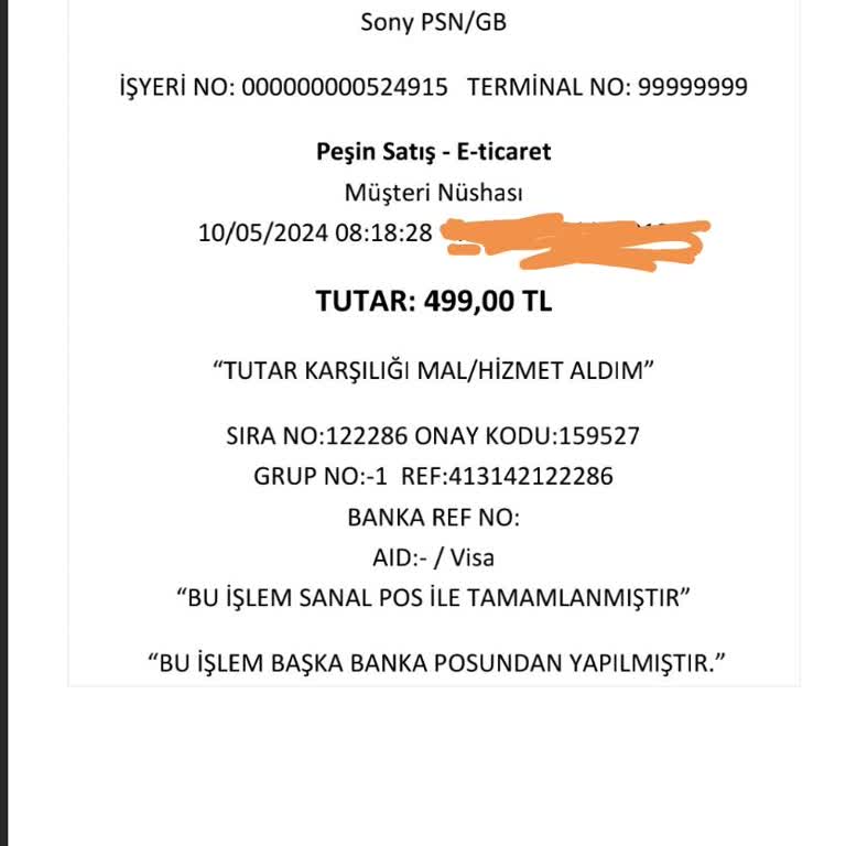 PlayStation Uygulamasında Oyun İçi Paket Problemi