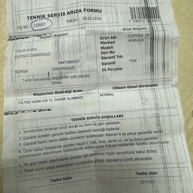 Karaca Züccaciye Karaca Yedek Parça Göndermiyor