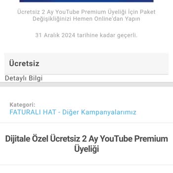 Turkcell Paket Yenilemelerinde Youtube.com Premium Vermiyor