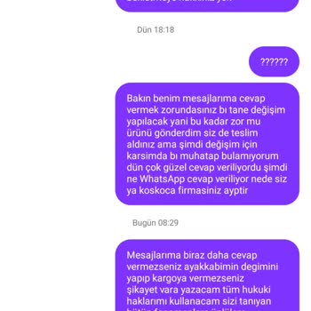 Shopier Ürün Değişimi İçin Gönderdim Ama Değişim Yapılmıyor Mesajlara Cevap Yo