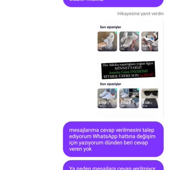 Shopier Ürün Değişimi İçin Gönderdim Ama Değişim Yapılmıyor Mesajlara Cevap Yo