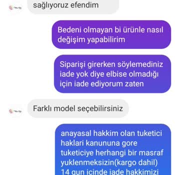 Fatma Kılıç Butik Belirtmediği Kusur İçin İade Almıyor