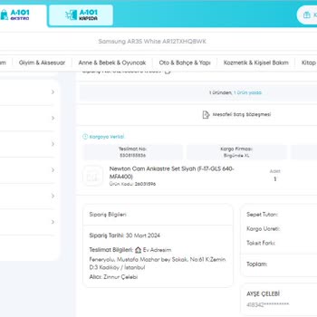 A101 Bu Firma 40 Gündür Para İadesi Yapmıyor.