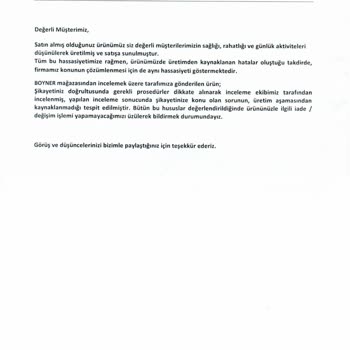 Boyner Skechers Spor Ayakkabı Değişim.