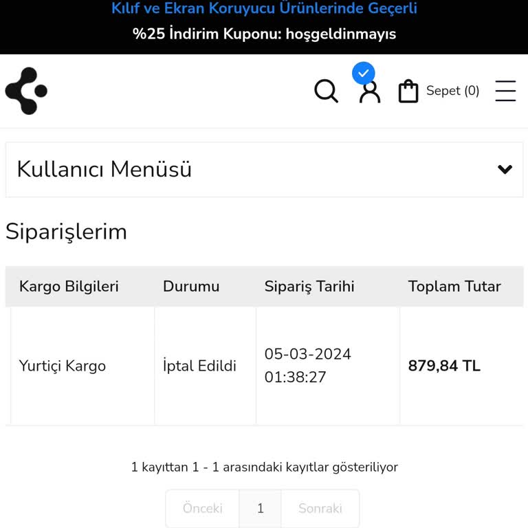 Spigen Türkiye Siparişim İptal Edildi, Para İadesi Yapılmadı!