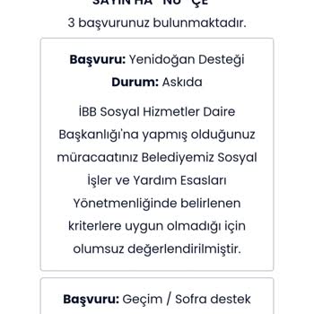 İBB - İstanbul Büyükşehir Belediyesi Yenidoğan Destek Paketi