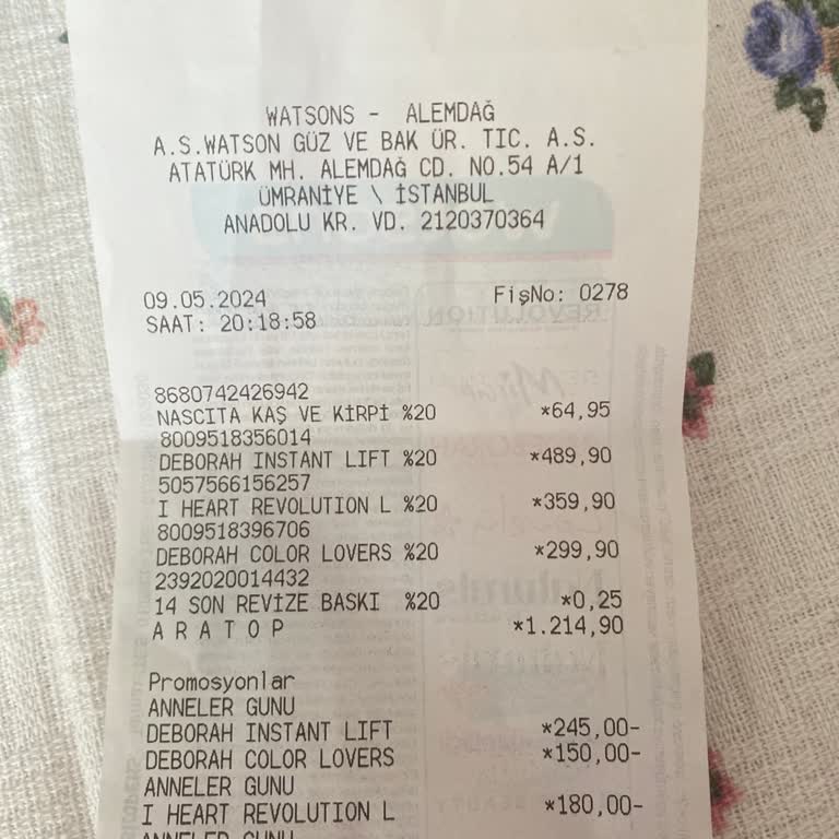 Watsons Satıcısı Yanlış Renk Ürün Verdi