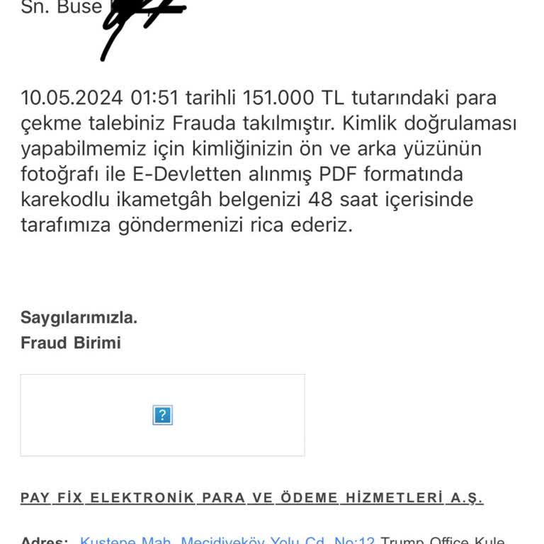 Payfix Garanti Bankama 151.000 TL Paramı Göndermedi