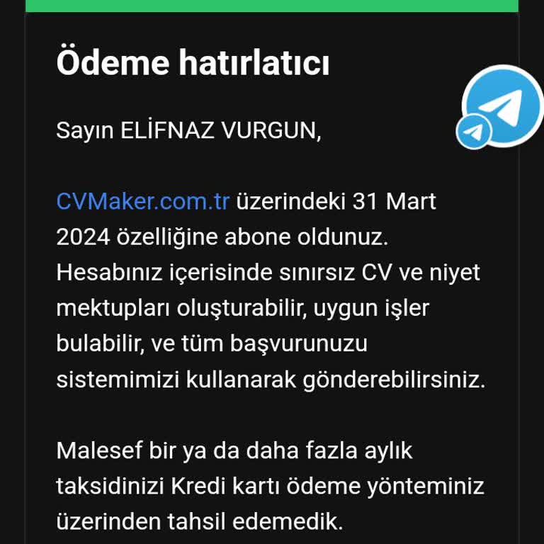 Cvmaker.com.tr Üyelik İptalinde Yaşanan Mağduriyet