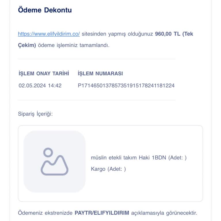 Ödemesini Yaptığım Ürünü Göndermedi.