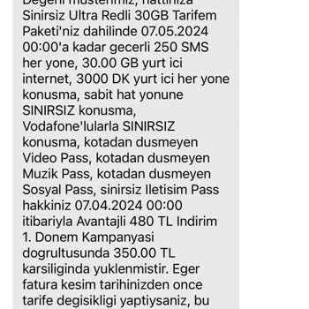 Vodafone İzinsiz Fatura Artırımı