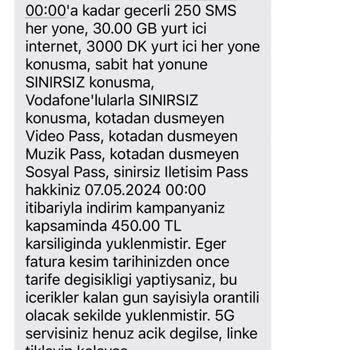 Vodafone İzinsiz Fatura Artırımı