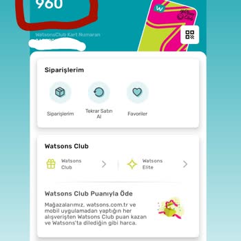 Watsons Mağazası Kampanya Puanları Yüklemiyor
