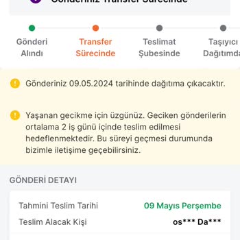 Trendyol Express Pişmanlıktır. Kargonuzu Güvenipte Teslim Etmeyiniz
