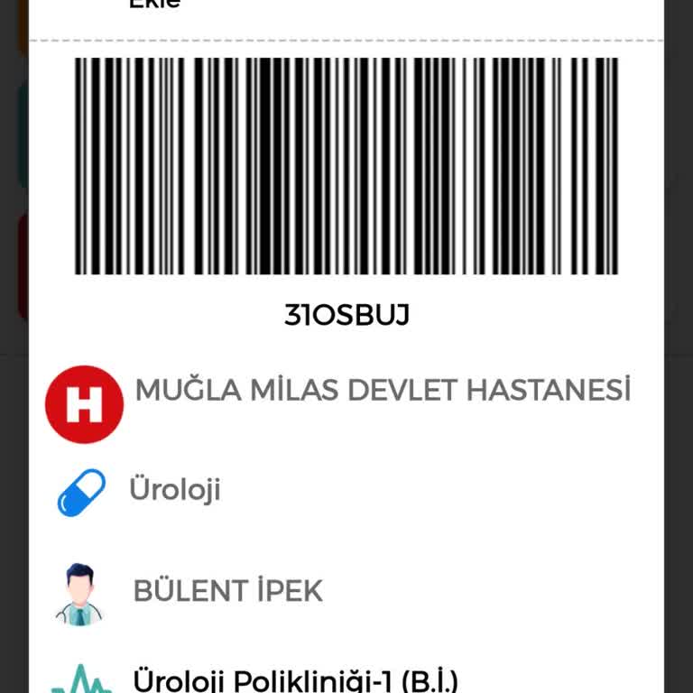 Milas Devlet Hastanesi Aldığım Randevu Görünmüyormuş