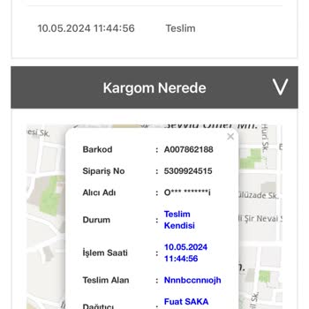 Bir Günde Kargo Kargom teslim edilmemesine rağmen 'teslim edildi' olarak görünüyor