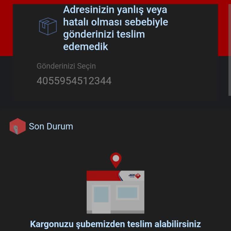 Aras Kargo Kargo Doğru Olmayan Bilgi Notuyla Teslim Edilmiyor