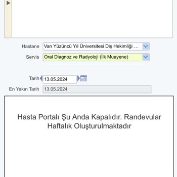 Yüzüncü Yıl Üniversitesi Diş Hekimliği Fakültesi Diş Hastanesinin Kötü Bir Sistem Ve İletişim Ağı Var