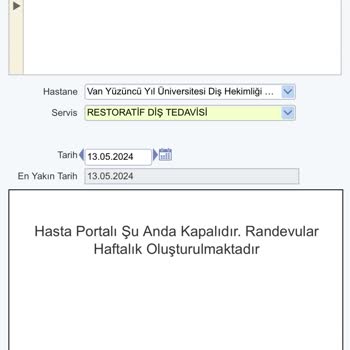 Yüzüncü Yıl Üniversitesi Diş Hekimliği Fakültesi Diş Hastanesinin Kötü Bir Sistem Ve İletişim Ağı Var