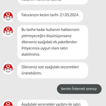 Vodafone Sınırsız İnternet Ve Sınırsız Paylaşım Diye Seçtiğim Tarife