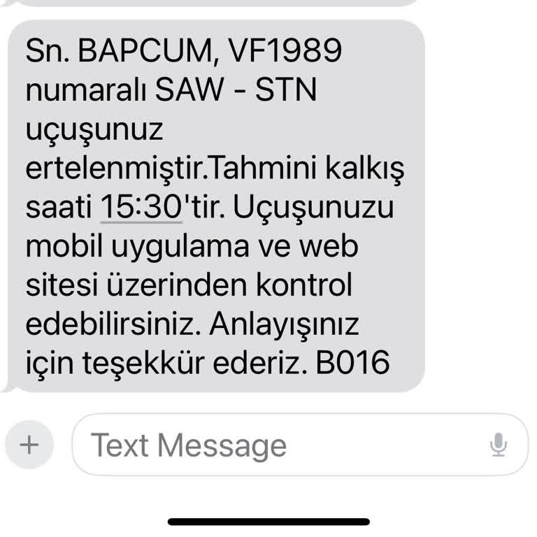 AJet (Anadolu Jet) Air Jet Gecikme