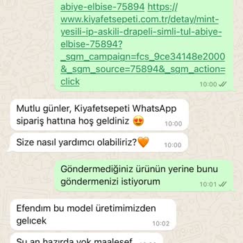 Kıyafet Sepeti Nişan Elbisesi Hayal Kırıklığı