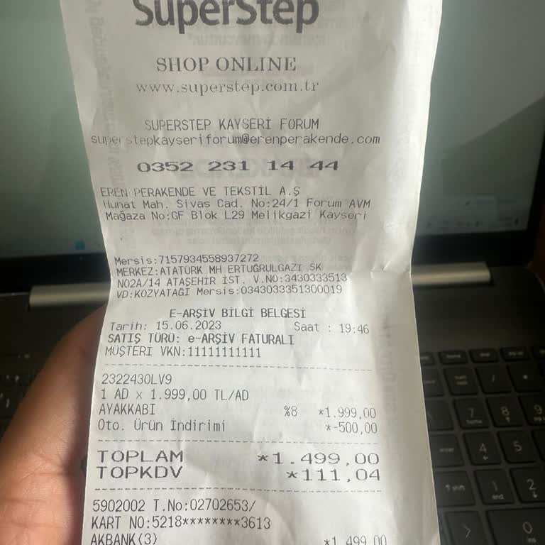 SuperStep Ürünün Arkasında Durmuyor.