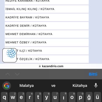 Kazandırio Çekilişi Asil Kazananım