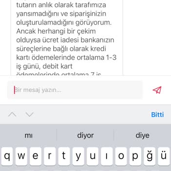 Yemeksepeti Online Ödeme Sorunu Ücret İadesi