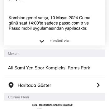 Passolig GS Passo Yeni Sezon Kombine Saçmalığı