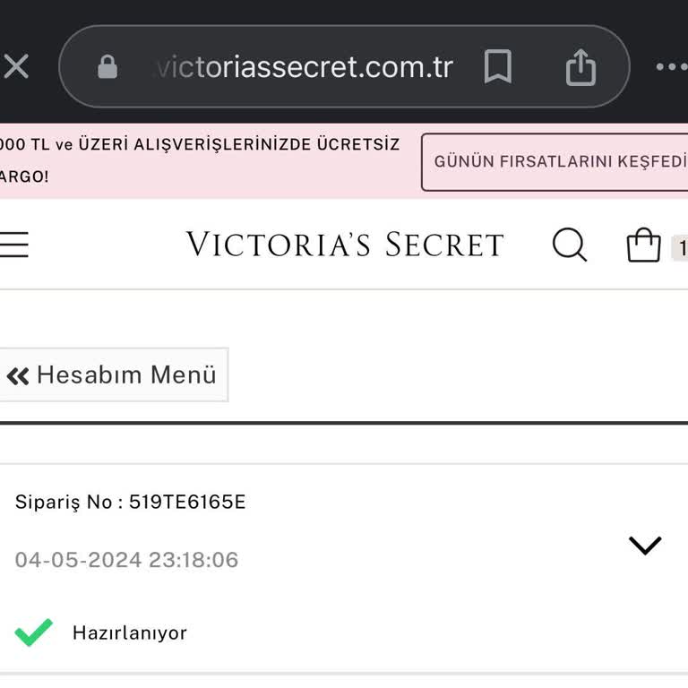 Victoria's Secret Ürünlerim Gelmedi Bilgi Verir Misiniz