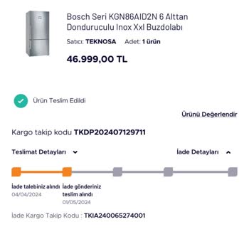 Teknosa İade Sürecinde Problem