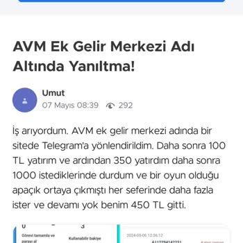 Carrefour SA AVM adı kullanılarak Ek Gelir Merkezi aldatmacası