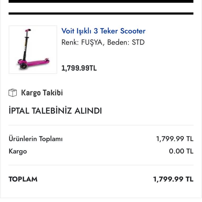 SPX Online Alışveriş Sorunu