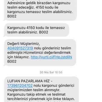 Lufian'dan Alıp İade Ettiğim Ürünlerin Parasını Hala Alamadım