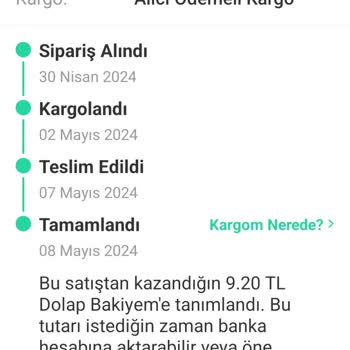 Trendyol Express Paramın Tarafıma Ödenmesi