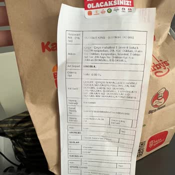Burger King Yanlış Ve Eksik Ürün