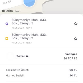 BiTaksi Hizmet Bedeli Şaşkınlığı