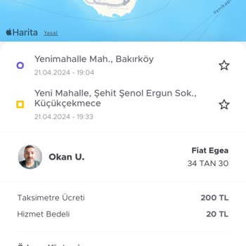 BiTaksi Hizmet Bedeli Şaşkınlığı