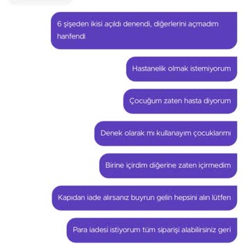 Getir SKT'si Aynı Gün Ürün Göndermiş İade Yapmamıştır