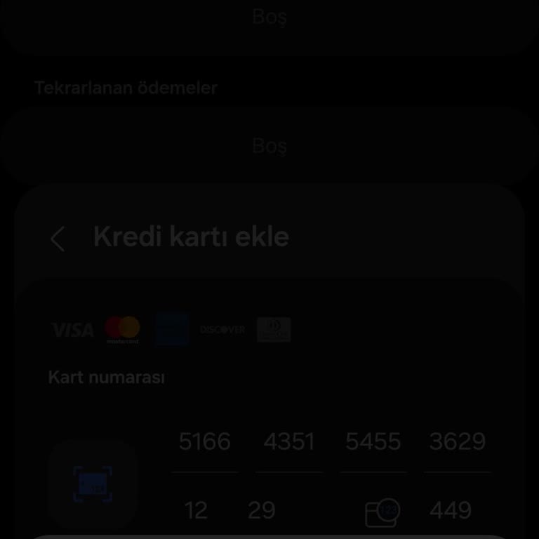 Samsung Ödeme Yöntemleri Banka Kartı