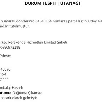 Amazon.com.tr Ve Kolay Gelsin Kargo