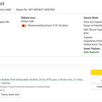 Amazon.com.tr Ve Kolay Gelsin Kargo