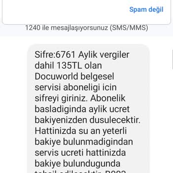 Vodafone Bilgimin Olmadığı Ve Kullanmadığım Bir Şey İçin Benden Para İstendi