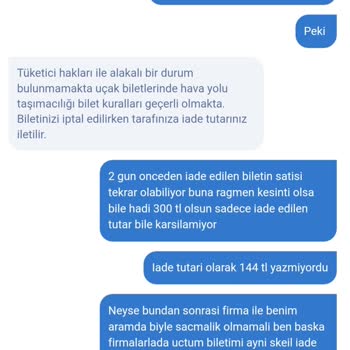 Obilet Ve Pegasus Firma Şikayeti