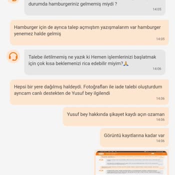 Trendyol Yemek İadesi Kabul Etmiyor