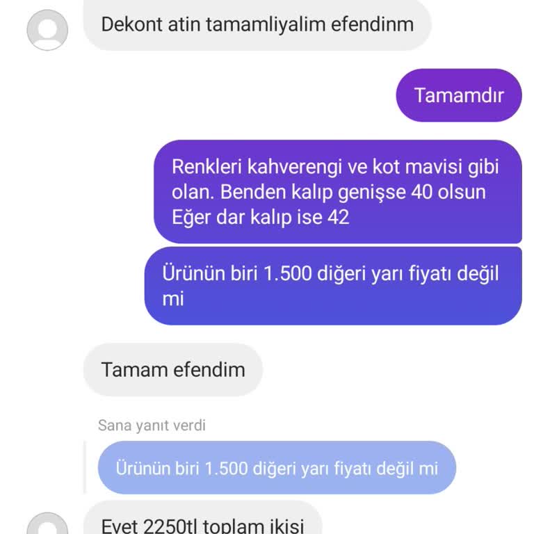 Unico Moda (Unicomoda_) Unico Moda Dan Şikayetçiyim