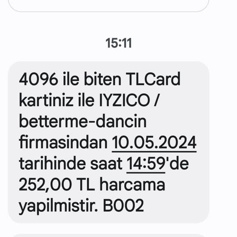 Betterme Habersiz Kartımdan Para Tahsil Etme