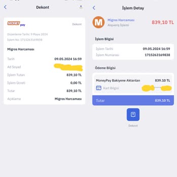 Migros MoneyPay QR İki Kez Çekim Yaptı İadeyi Moneypara'ya Kilitledi