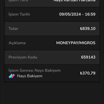 Migros MoneyPay QR İki Kez Çekim Yaptı İadeyi Moneypara'ya Kilitledi